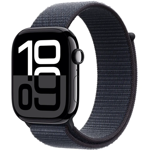 Apple Watch Series 10 46mm GPS Jet Black Aluminum Case with Ink Sport Loop (MWWR3QH/A) UA