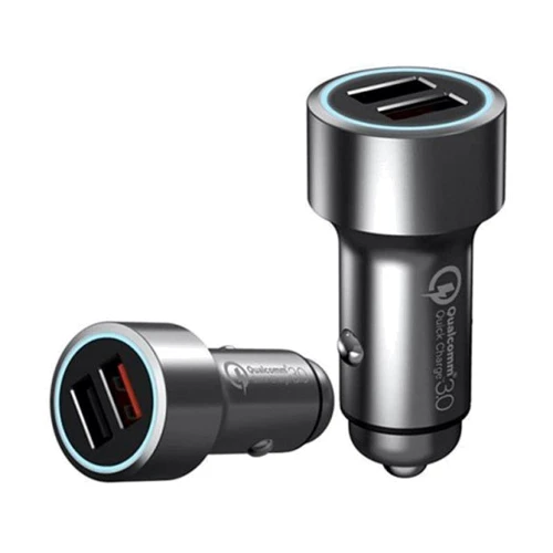 Зарядное устройство Xiaomi 70Mai USB Car Charger 2xUSB 2.4A Black (MidriveCC02): Количество USB-портов 2