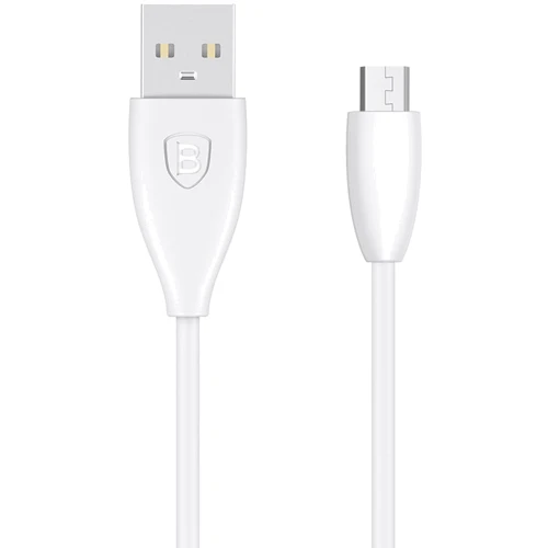 Кабель Baseus USB Cable to microUSB Small Pretty Waist 1m White (CAMMY-02)