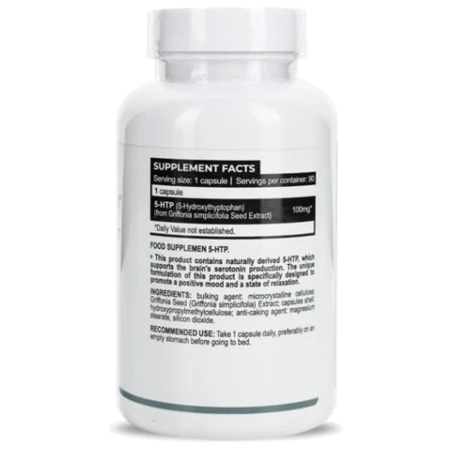 Progress Nutrition 5-HTP 5-гидрокситриптофан 100 мг 90 капсул: Форма выпуска Капсулы