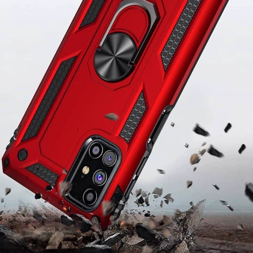 Чехол для телефонов Mobile Case Shockproof Serge Magnetic Ring Red for Samsung M515 Galaxy M51: Тип накладка на заднюю часть