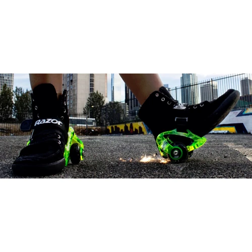 Razor Jetts Heel Wheels, Neon Green