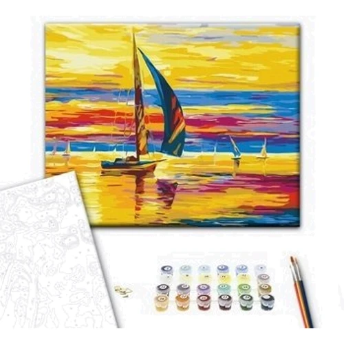 Картина за номерами Brushme Схід сонця на плаву 40x50 см (BS51393): Виробник Brushme