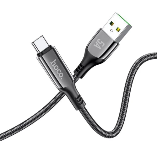 Кабель Hoco USB Cable to USB-C S51 5A 1.2m Black: Длина 1.2 м