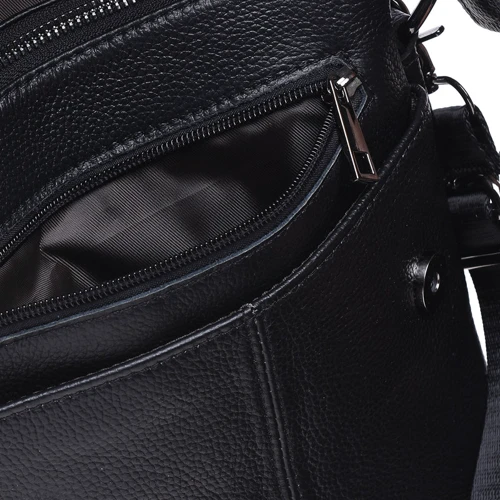 Мужская сумка планшет Keizer черная (K12055-black): Фактура Матовая, Зернистая