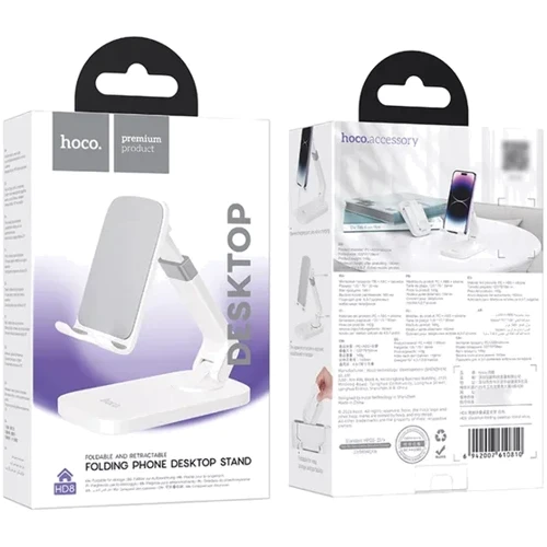 Держатель Hoco Desk Holder HD8 White for Smartphones from 4.5" to 7": Тип настольный