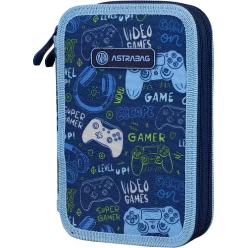 Пенал Astrabag AC2 Game Go 2 отделения без наполнения синий (503021025): Пол Для мальчиков