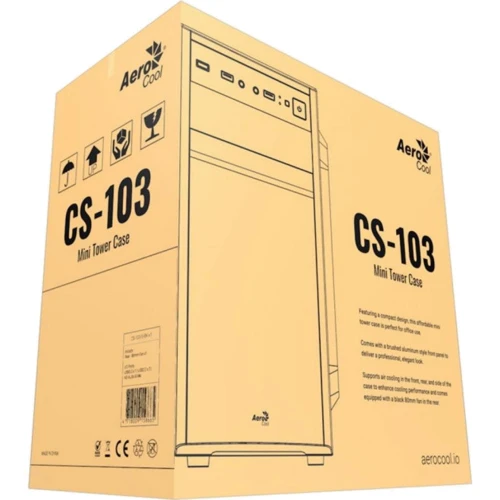 Корпус AEROCOOL CS-103-S-BK-v1 Black фото 11