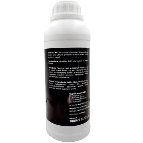 Гель лубрикант для фистинга на водной основе LoveStim - Hard Fisting, 1000 ml