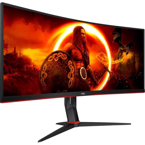 Монитор AOC CU34G2XP/BK: Покрытие экрана матовое