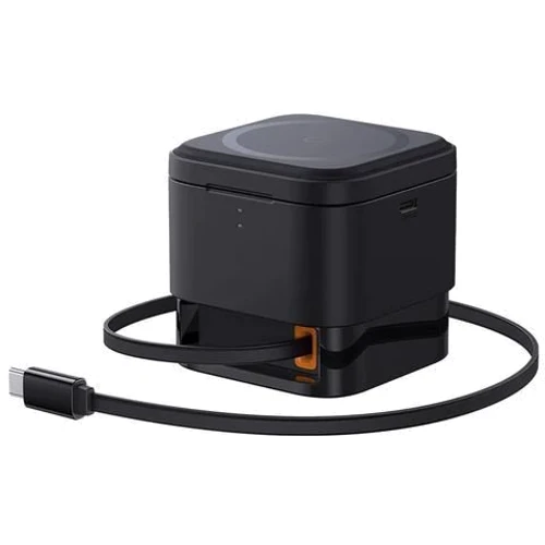 Зарядное устройство Baseus Wireless Charging Magnetic MagPro 2in1 25W Black (P10264100121-00) for Apple iPhone 16 I 15 I 14 I 13 I 12 series and Apple AirPods: Особенности MagSafe, USB-C