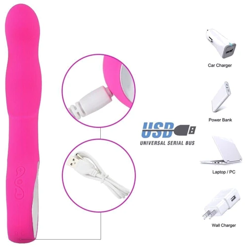 Вибромассажер для точки G Boss Series - Wibrator RABBIT G-spot, PINK