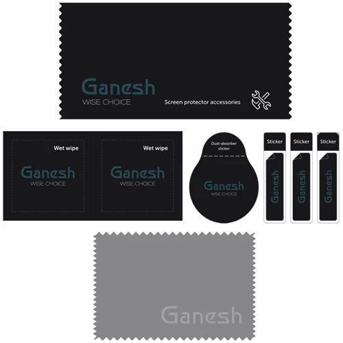 Защитное стекло для iPhone Ganesh Tempered Glass Full Cover Black for iPhone 15 Plus / 16 Plus: Материалы стекло