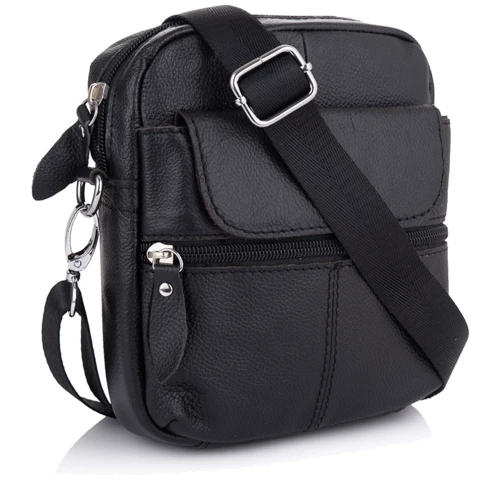 Чоловіча сумка через плече Buffalo Bags чорна (SHIM8628A-black)