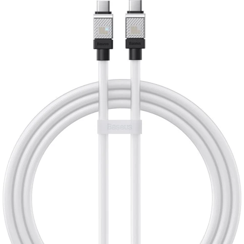 Кабель Baseus USB-C to USB-C CoolPlay Series 100W 1m White (CAKW000202)