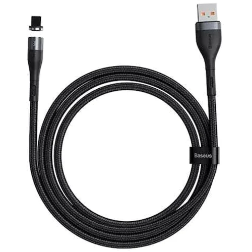 Кабель Baseus USB Cable to Lightning Magnetic Zinc Safe 1m Black (CALXC-KG1): Тип USB Cable - Lightning