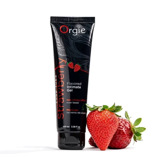 Лубрикант на водной основе Orgie Lube Tube Strawberry, 100 мл, со вкусом и ароматом клубники