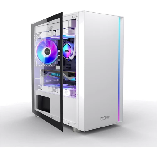 Корпус PCCooler Platinum LM300 ARGB White: Форм-фактор материнской платы MicroATX