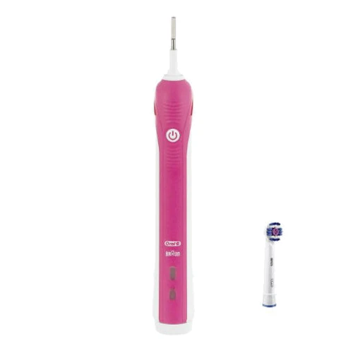 Зубная щетка Braun Oral-B Pro 750 Pink: Технология чистки возвратно-вращательная