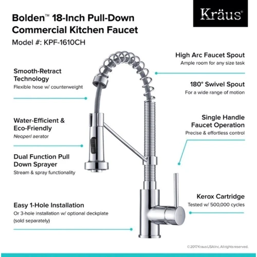 Змішувач для кухонного миття Kraus KPF-1610MB