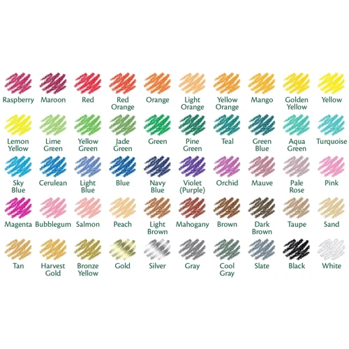 CRAYOLA набір кольорових олівців, 50 шт (68-4050) фото 4