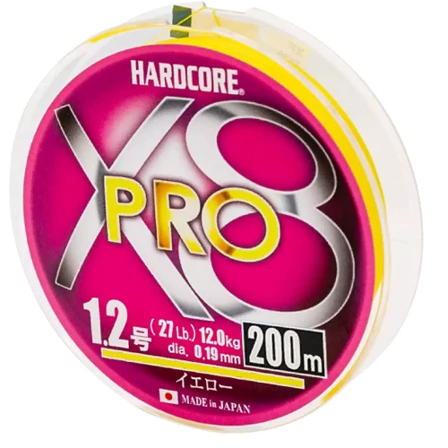 Шнур Duel Hardcore X8 200m 0.19mm 12.0kg #1.2