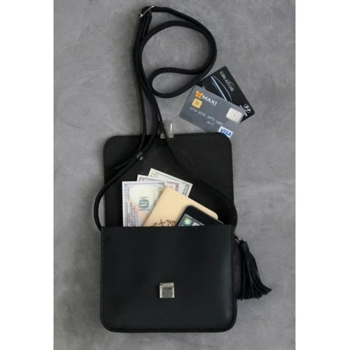 Жіноча сумка-сетчел BlankNote чорна (BN-BAG-3-g-man): Країна виробник Україна