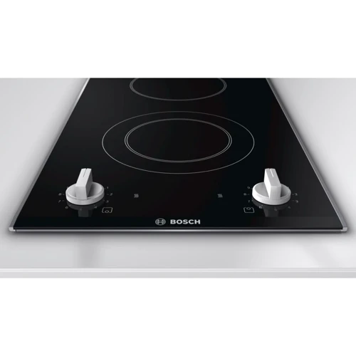 Варочная поверхность электрическая Bosch PKF375CA1E: Расположение панели спереди