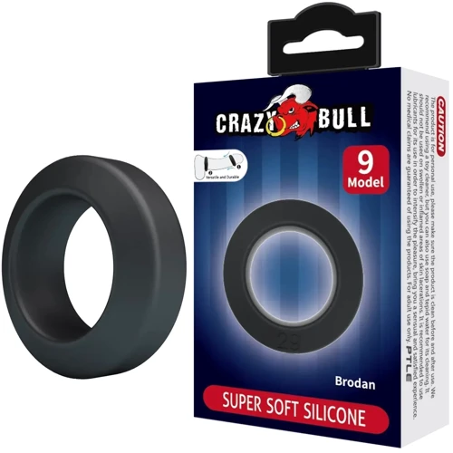 Кільце ерекційне LYBAILE Crazy Bull №9 - Brodan super soft silicone (BI-210351): Виробник LYBAILE