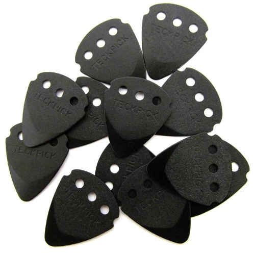 Медиатор Набор медиаторов DUNLOP 467R black TECKPICK ALUMINIUM Refill: Форма медиатора Standard