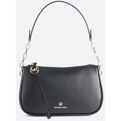 Женская сумка багет Michael Kors LG POUCHETTE черная (32T2GT9U3L001)