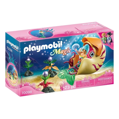 Конструктор Playmobil Русалка и повозка из морской ракушки 70098