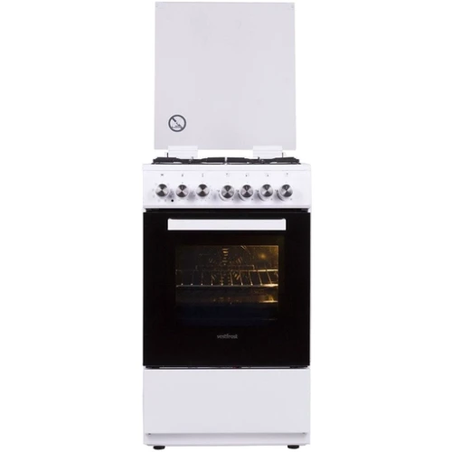 Плита комбинированная Vestfrost GE56TW	: Количество газовых конфорок 4