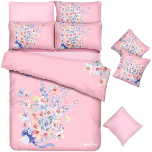 Комплект постільної білизни Love You Полісатін євро (jkh 877)