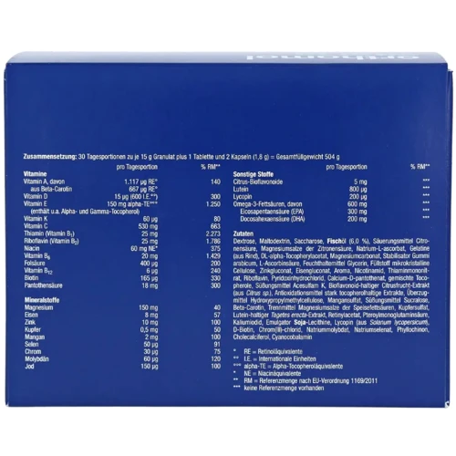 Orthomol Vital M Вітаміни для чоловіків 30 днів (порошок/таблетки/капсули): Тип Комплексные