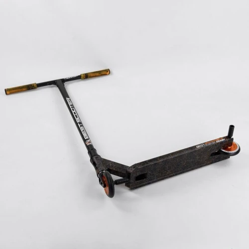 Самокат трюковый Best Scooter CRASH оранжевый (65640): Конструкция рамы цельная