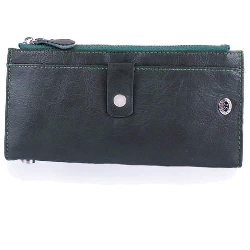 Жіночий гаманець ST Leather Accessories темно-зелений (NST420-green) фото 9