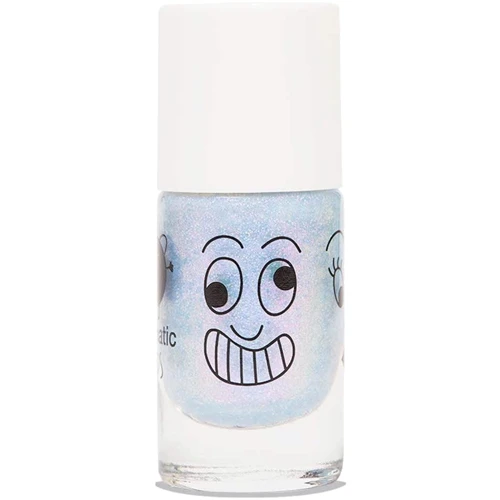 Дитячий лак для нігтів Nailmatic Pearly blue Блакитний з блискітками (102MERLINF)