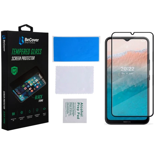 Аксессуар для смартфона BeCover Tempered Glass Black for Nokia C21 Plus (708145)