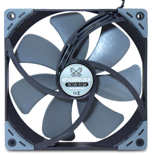 Кулер SCYTHE Kaze Flex 140 mm Square PWM (KF1425FD12S-P): Рівень шуму, dB 19.4