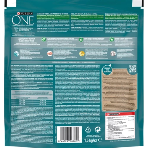 Сухой корм Purina One Indoor Purina ONE Indoor для взрослых кошек постоянно находящихся в помещении с индейкой 1.5 кг (7613035514669): Возраст Взрослые