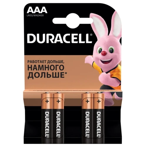 Duracell AAA MN2400 LR03 4шт (5000394052543/81545421)