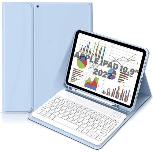 Аксессуар для iPad BeCover Case Smart Keyboard Light Blue for iPad 10.9 (2022 / 2024) / iPad 11 2025 (711141)