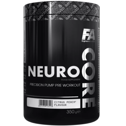 Предтренировочный комплекс Fitness authority Core Neuro 350 g / 40 servings / Citrus - Peach