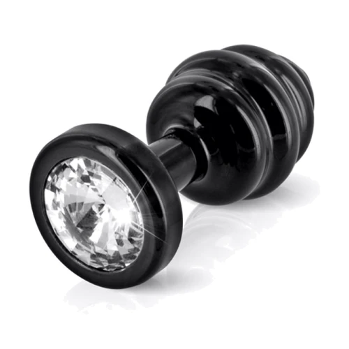 Анальна пробка з стразами Diogol ANNI Ano black 30мм