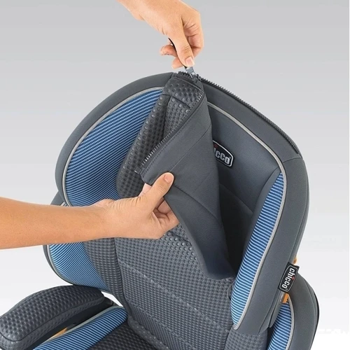Автокресло Chicco Kid Fit Zip Air 2/3, серый (79681.97.07): Крепление Isofix есть