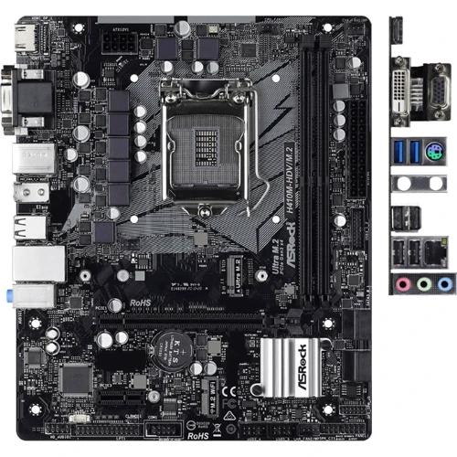 ASRock H410M-HDV/M.2: Оперативна пам'ять 2xDDR4 2933 МГц, до 64 ГБ