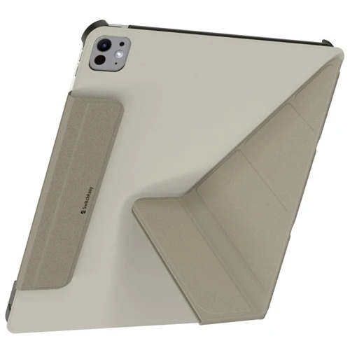 Аксессуар для iPad Switcheasy Origami Starlight White (SPD249093SI24) for iPad Pro 13 2024 M4: Особенности трансформируется в подставку, четыре универсальных режима, Удобно держать в руке, Приятен на ощупь, Надежная защита от царапин и загрязнений, закрывается на магнитный клапан, режим автопробуждения/сна
