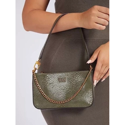 Женская сумка багет GUESS KATEY MINI TOP ZIP SHLDR BAG оливковая (HWKB7870720-OLV): Пол Женский
