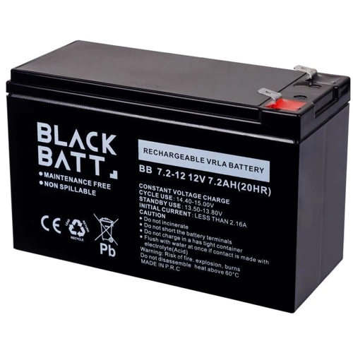 Blackbatt 12V/7,2Ah AGM: Тип AGM